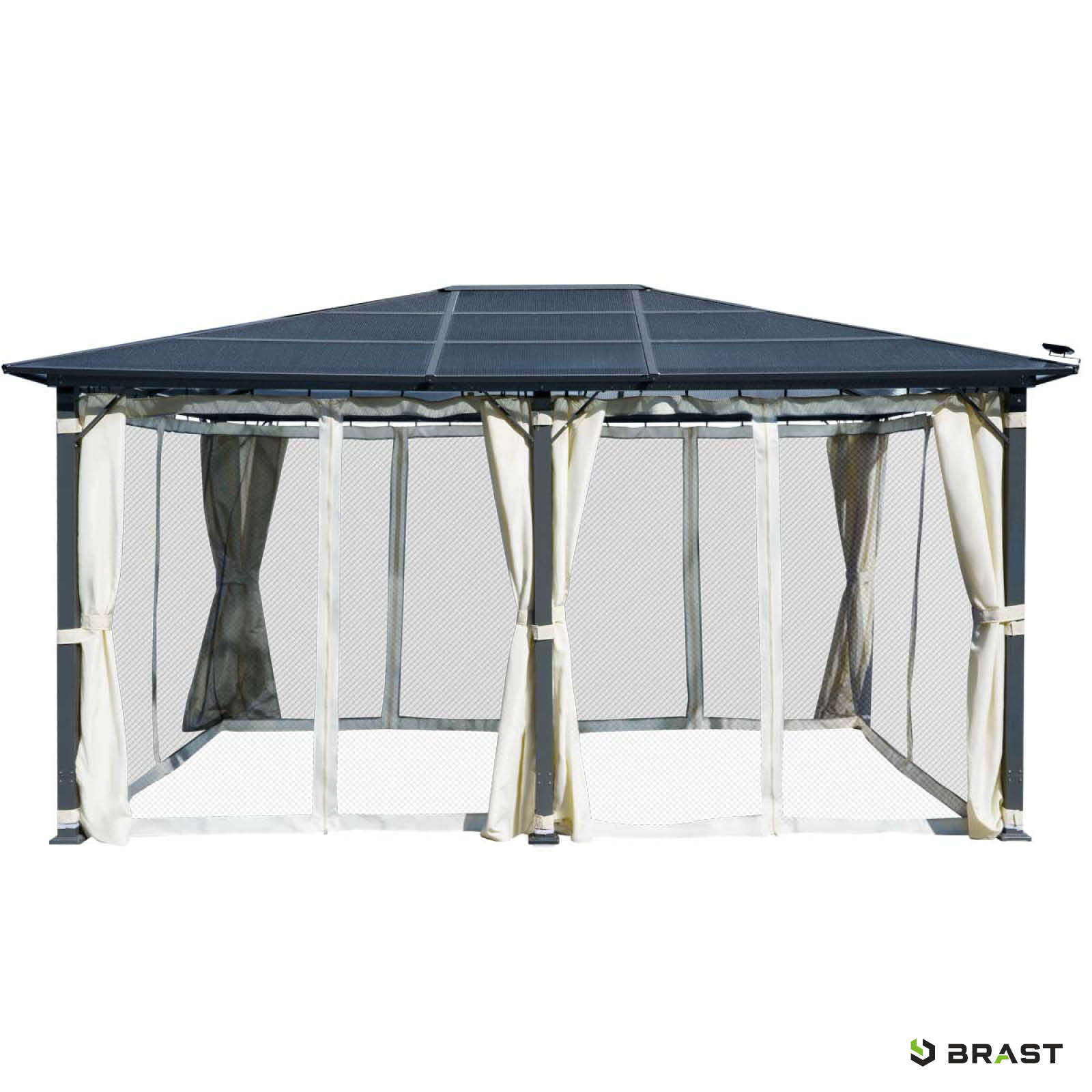 BRAST Alu Pavillon PREMIUM 3.6x4.8m beige