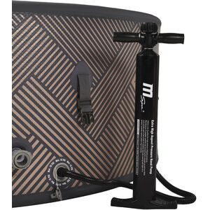 MSpa Mono Inflatable Hot Tub 6 Person Round Spa - Grey