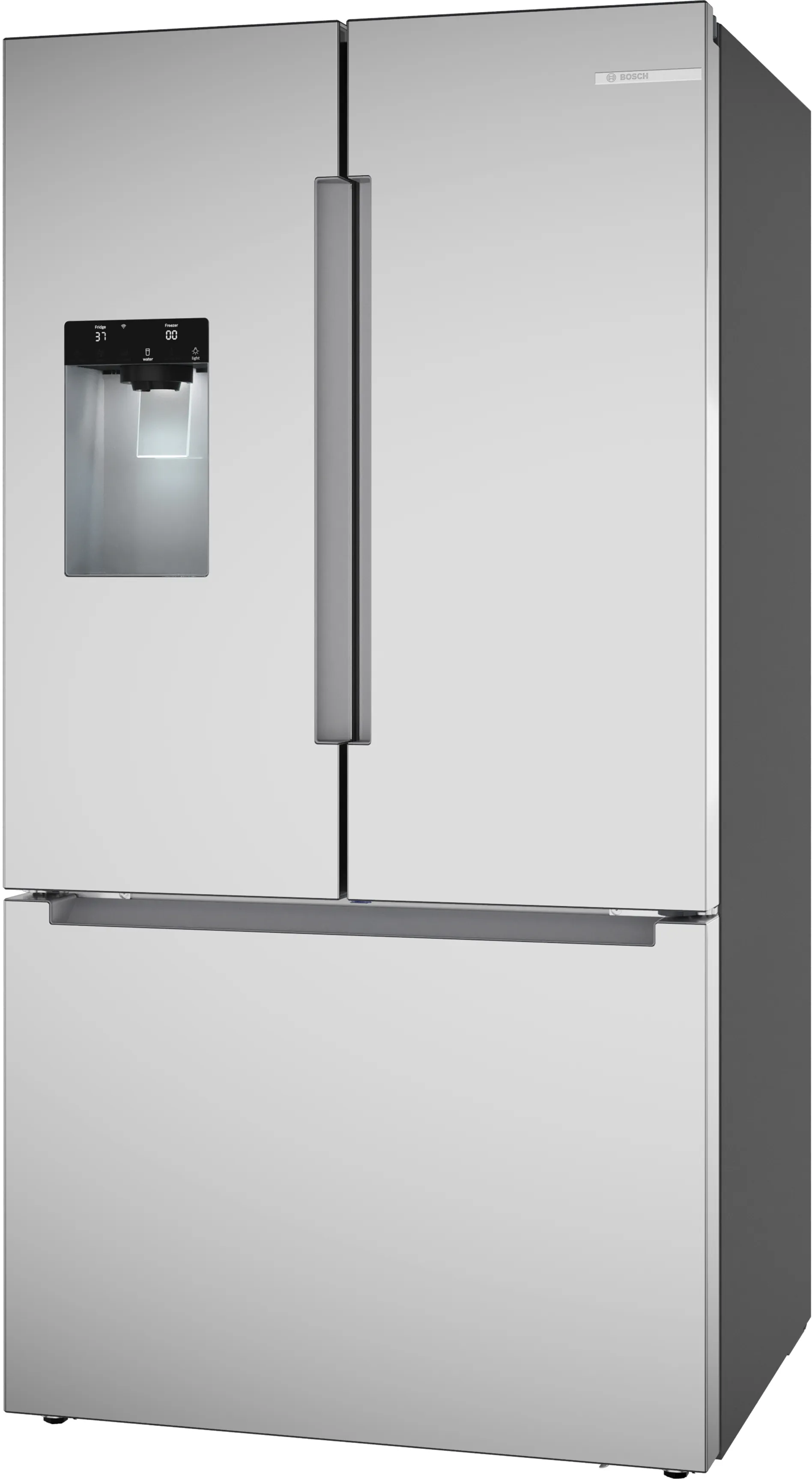 Bosch B36FD10ENS 100 Series French Door Bottom Mount Refrigerator 36'' Stainless steel (with anti-fingerprint). Total No Frost