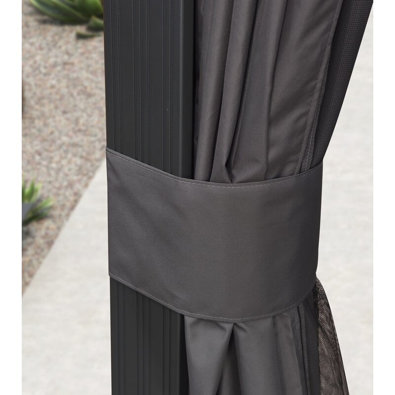 Outdoor 12 Ft. W x 10 Ft. D Aluminum Patio Gazebo