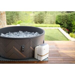 MSpa Mono Inflatable Hot Tub 6 Person Round Spa - Grey