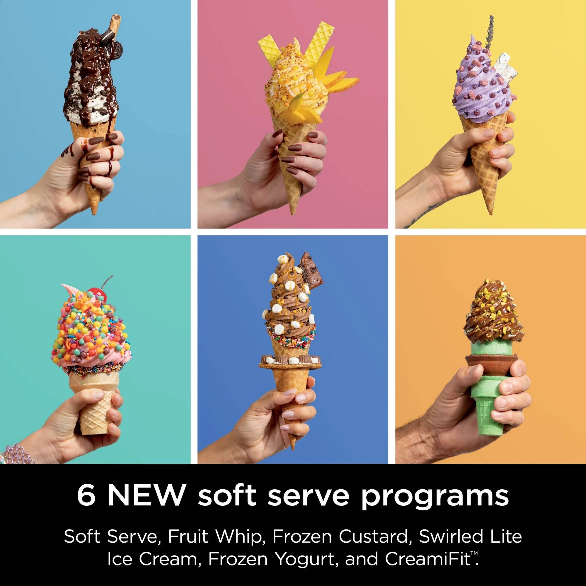 Ninja Swirl™ by CREAMi® Soft Serve and Ice Cream Maker, 13 One-Touch Programs, NC701