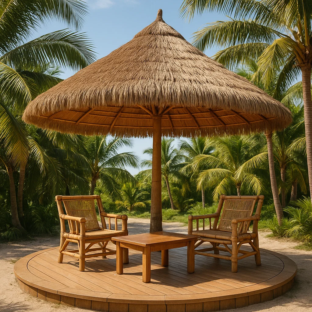 Toldo de madera para jardín. exterior. dimensiones aproximadas: 300x250 cm