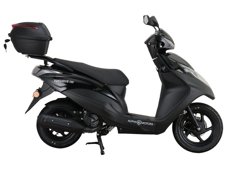 Alpha Motors Motorroller Topdrive 125 ccm 85 km/h EURO 5 schwarz inkl. Topcase