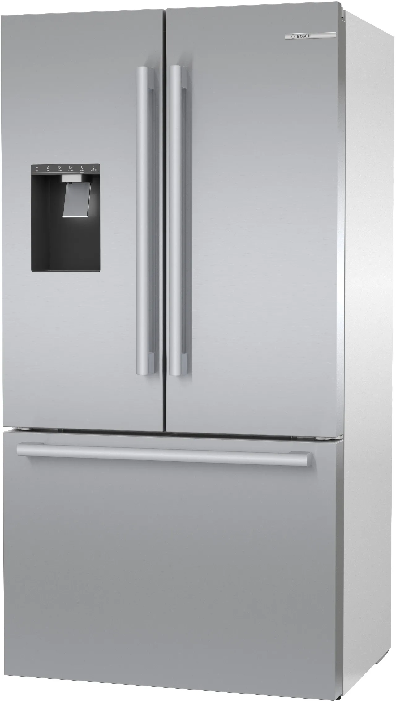 Bosch B36CD50SNS 500 Series French Door Bottom Mount Refrigerator 36'' Stainless steel (with anti-fingerprint). Total No Frost
