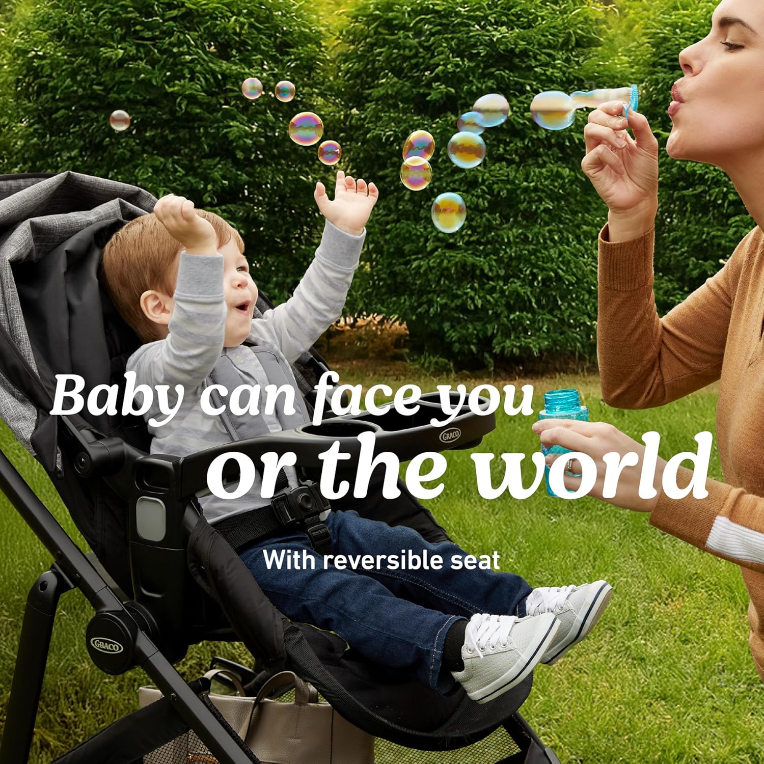 Graco Modes Element Travel System, 3-in-1 Baby Stroller and Car Seat Combo with Rear-Facing SnugRide SnugLock 35 Lite Infant Car Seat, Rear-Facing from 1.8-16 kg (4-35 lb), Miles