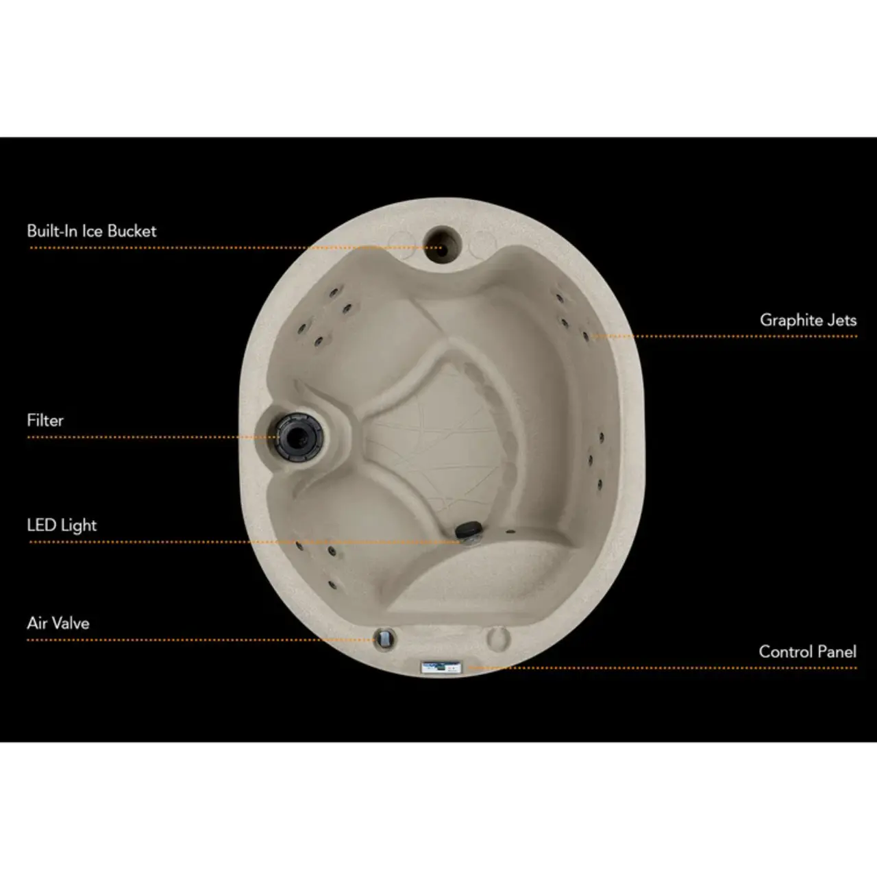 Lifesmart Spas 4 - Person 13 - Jet Oval Plug And Play Hot Tub