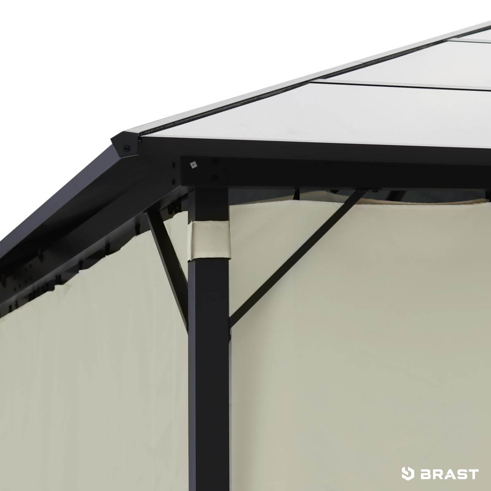 BRAST Alu Pavillon PREMIUM 3.6x4.8m beige
