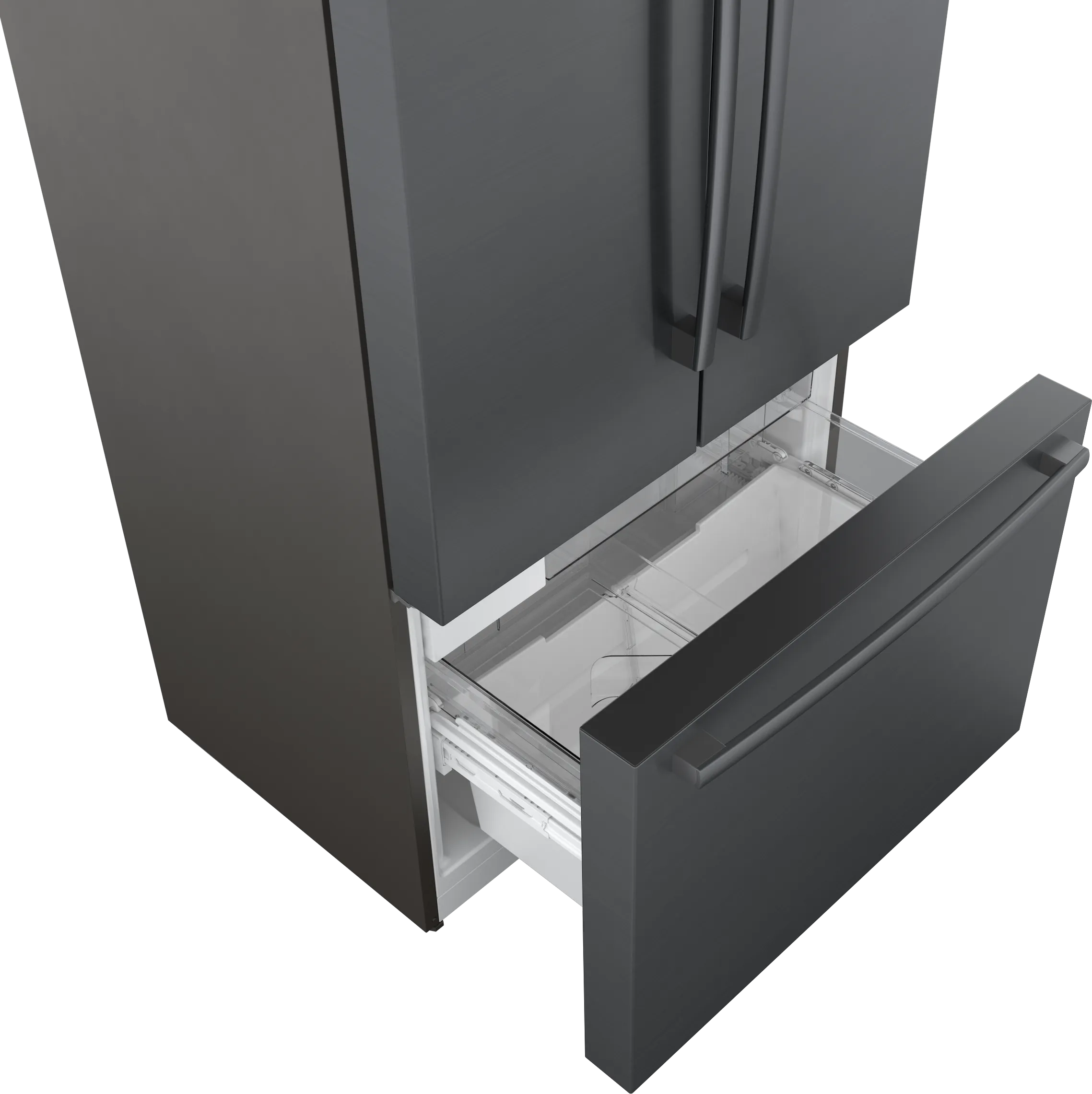 Bosch B36CT80SNB 800 Series French Door Bottom Mount Refrigerator 36'' Black Stainless Steel
