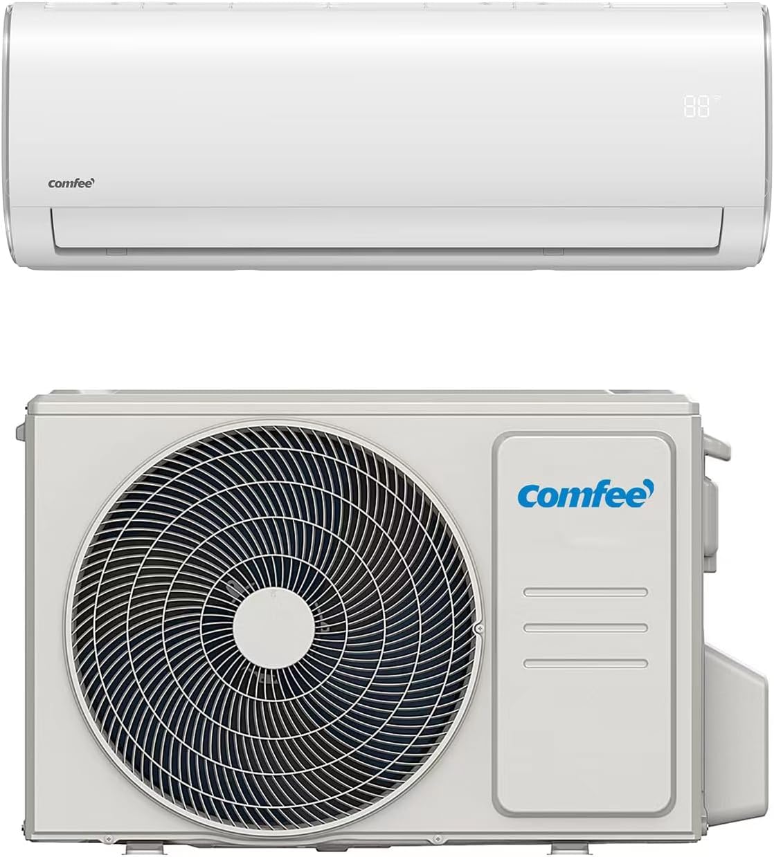 COMFEE' Climatizzatore Monosplit 9000 BTU Inverter, 1 Unità Interna + 1 Unità Esterna, Condizionatore Fisso Classe di efficienza A++/A+, Kit Wi-Fi incluso, GAS R32, TROPICAL 9K [Classe di efficienza energetica A++]