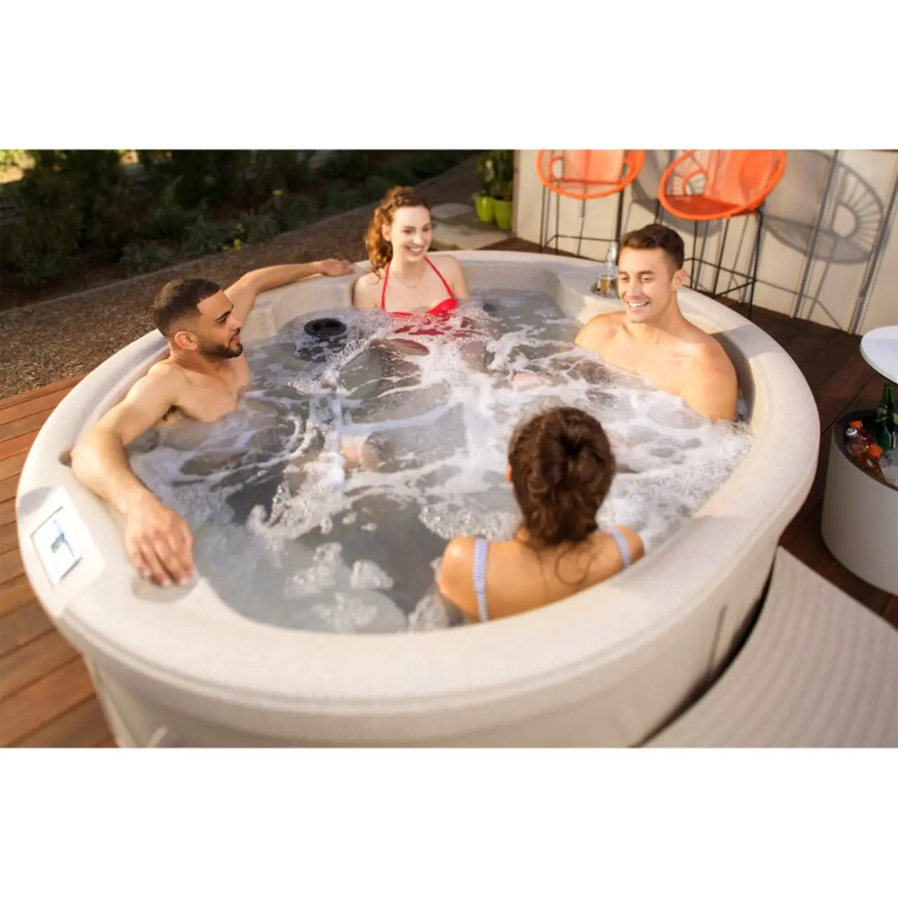 Lifesmart Spas 4 - Person 13 - Jet Oval Plug And Play Hot Tub