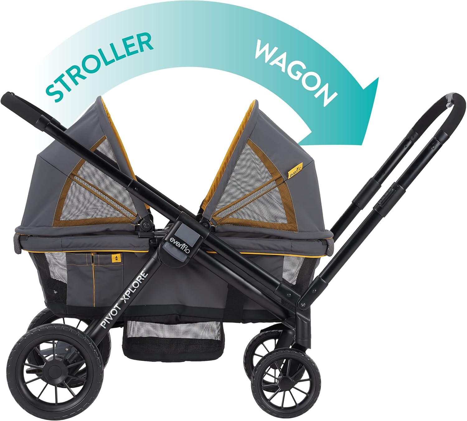 Evenflo Pivot Xplore All-Terrain Stroller Wagon (Adventurer Gray)