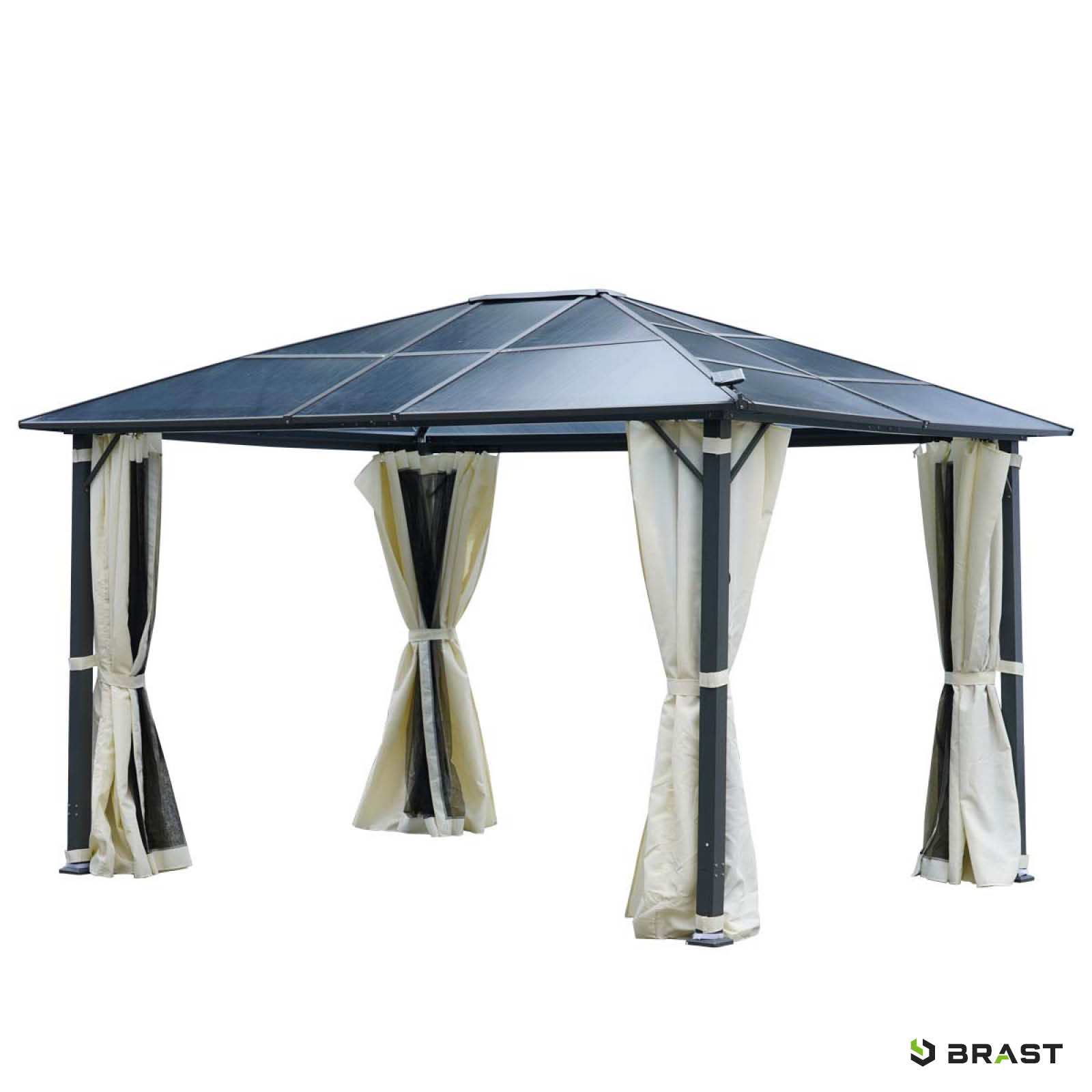 BRAST Alu-Pavillon SUMMERDREAM 3x4m beige inkl. LEDs