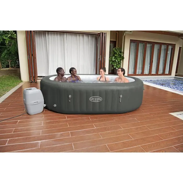 Spa gonflable BESTWAY - Lay-Z-Spa Mauritius - 270 x 180 x 71 cm - 5 à 7 places - Ovale (Couverture, cartouche et diffuseur)