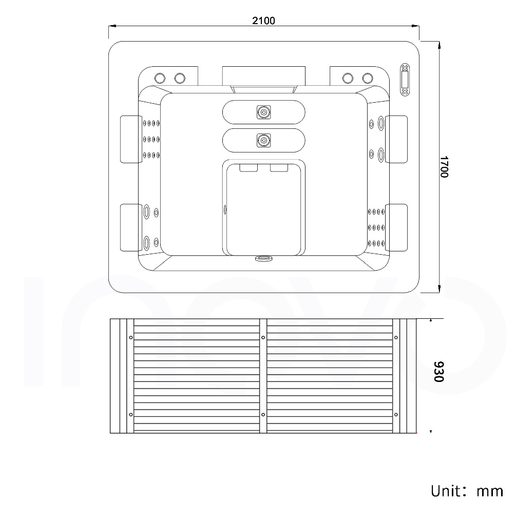 Luxury Müller Outdoor JacuzziWhirlpool Hot Tub/4 Persons
