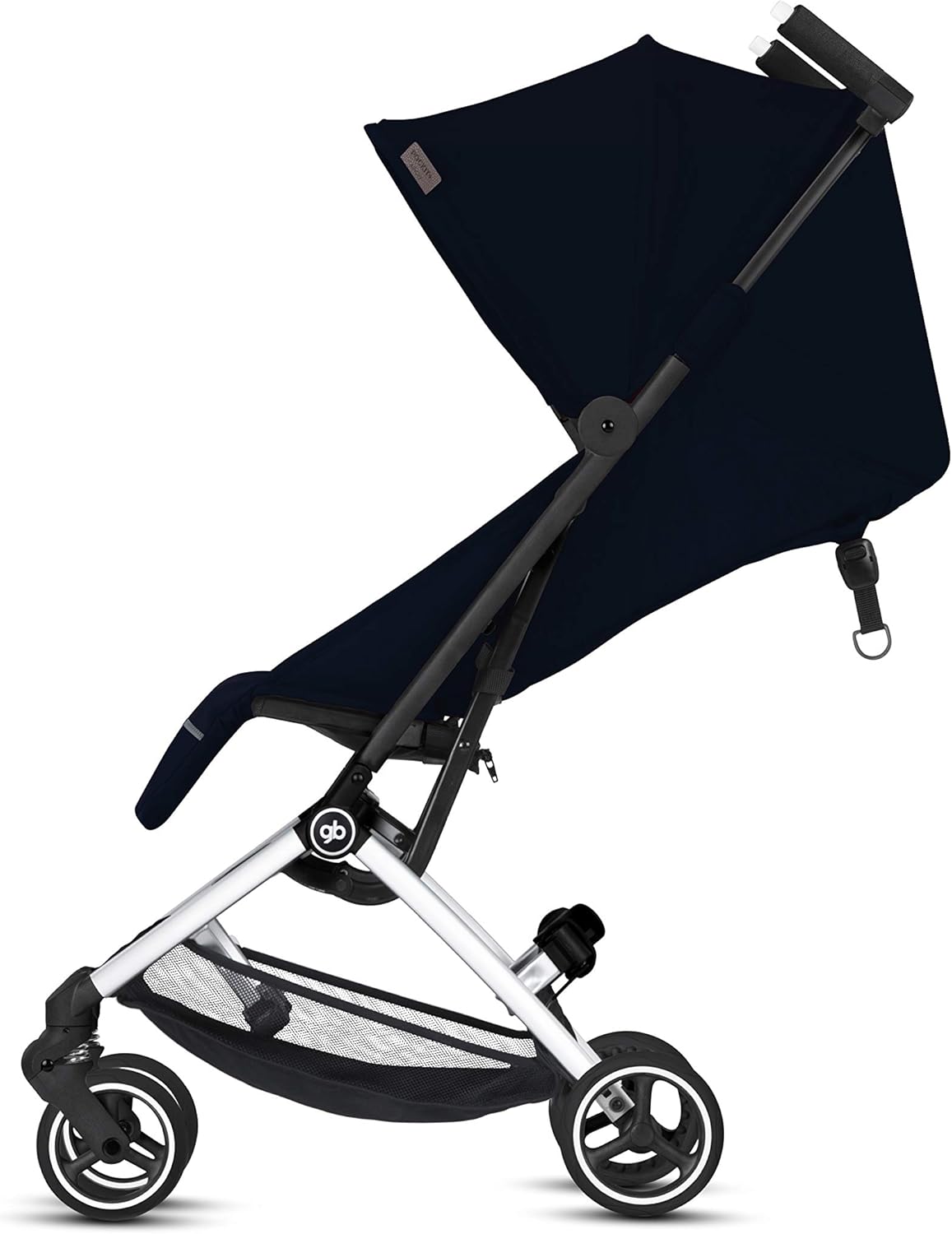 gb Pockit+ All-City Airplane Carry-on Compliant Stroller - Ultra Lightweight, 2-in-1 Travel System Ready with any Cybex Infant Car Seat, Compact Self-Standing Fold, Easy to Carry - Velvet Black