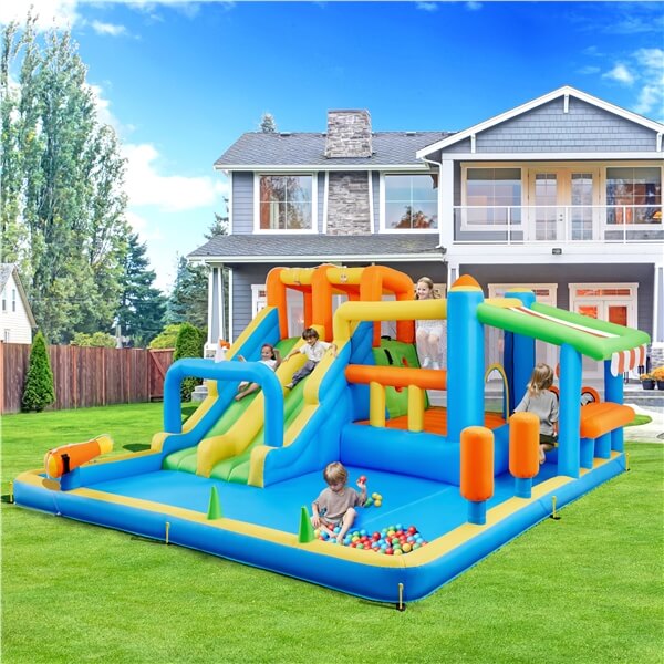 Yaheetech Inflatable Water Slide with Market Stand