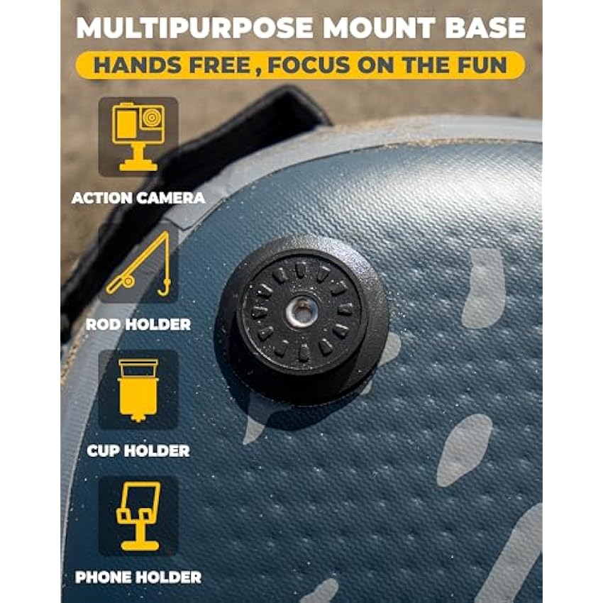 Flyroc 11'6x35'' Extra Wide Inflatable Paddle Board,Stand Up Paddle Board for Adults (x3), Stable Inflatable SUP, All Skill Levels, 3 Handles, 3PCS Paddle, 5L Dry Bag, 100L Backpack