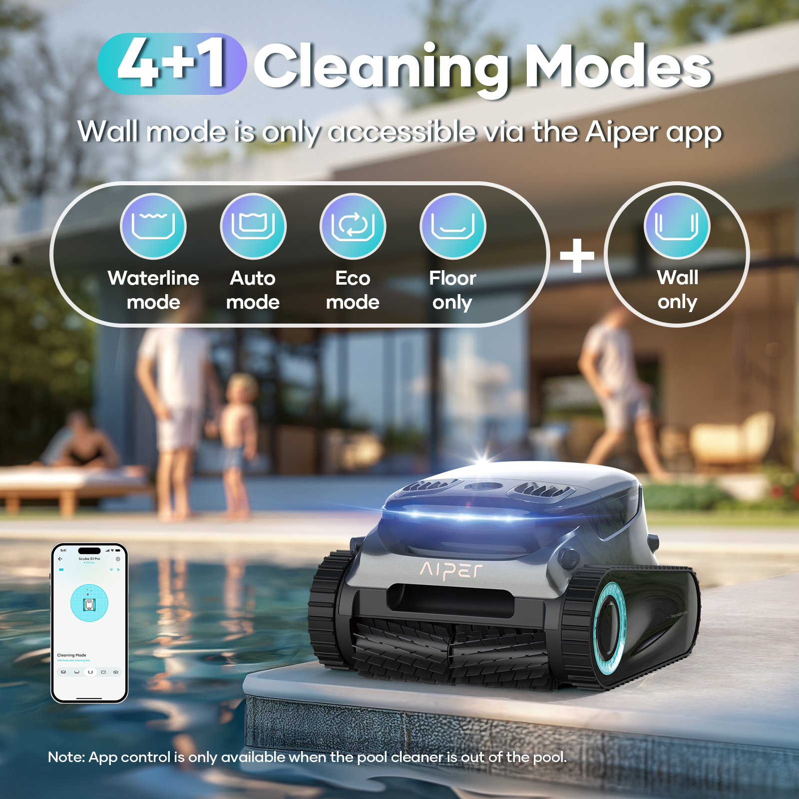 Aiper Scuba S1 Pro Cordless Robotic Pool Cleaner (2025 Upgraded)