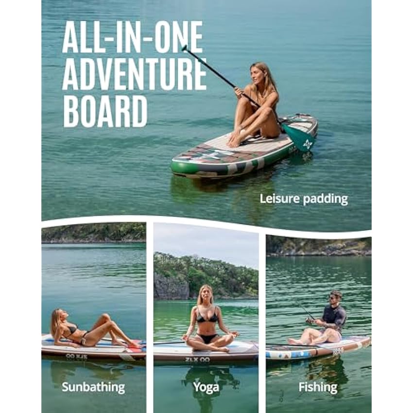 ZLX Inflatable Stand Up Paddle Board 10'6
