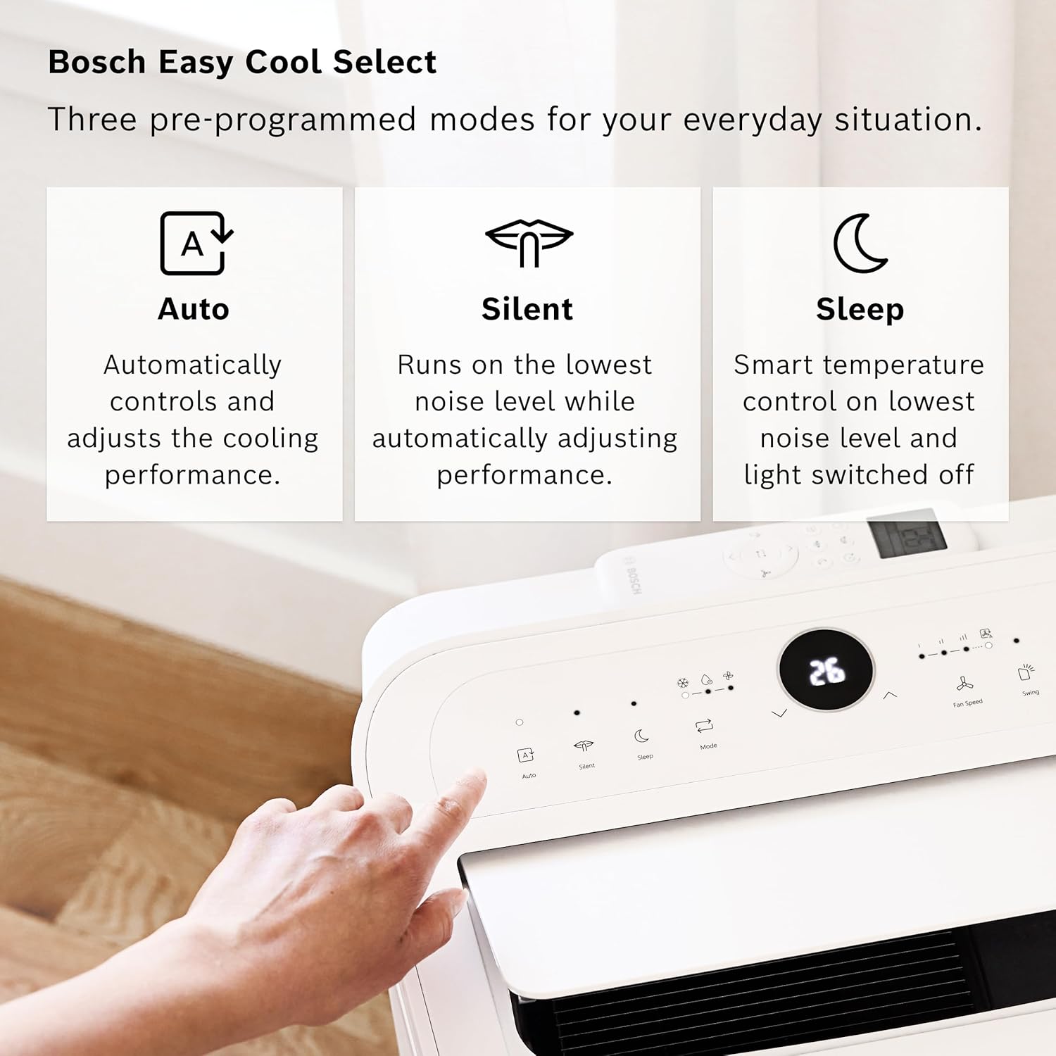 Bosch Cool 2000 Portable AC - 3-in-1: Air Conditioner