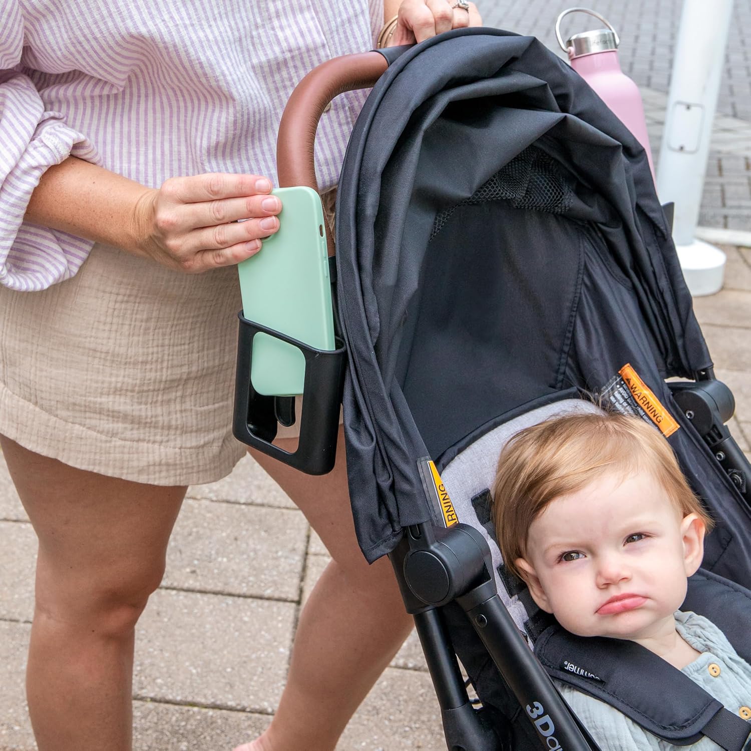 Ingenuity 3Dquickclose CS+ Compact Fold Stroller – Lightweight Stroller with Oversized Canopy, Extra-Large Storage and Compact Fold