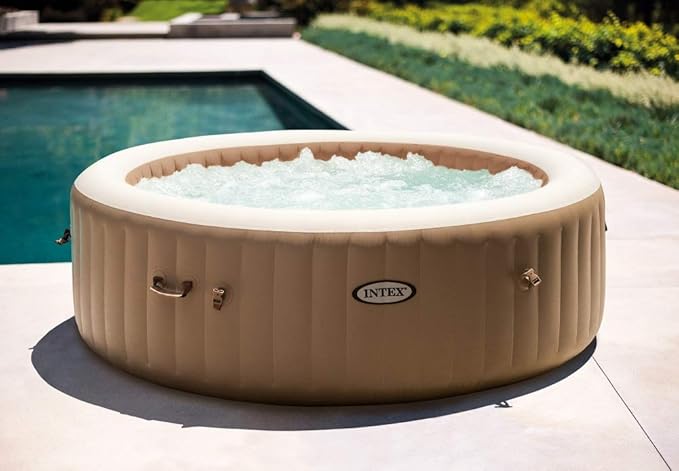 INTEX  28428EX Inflatable Spa. Beige. 4-8 People