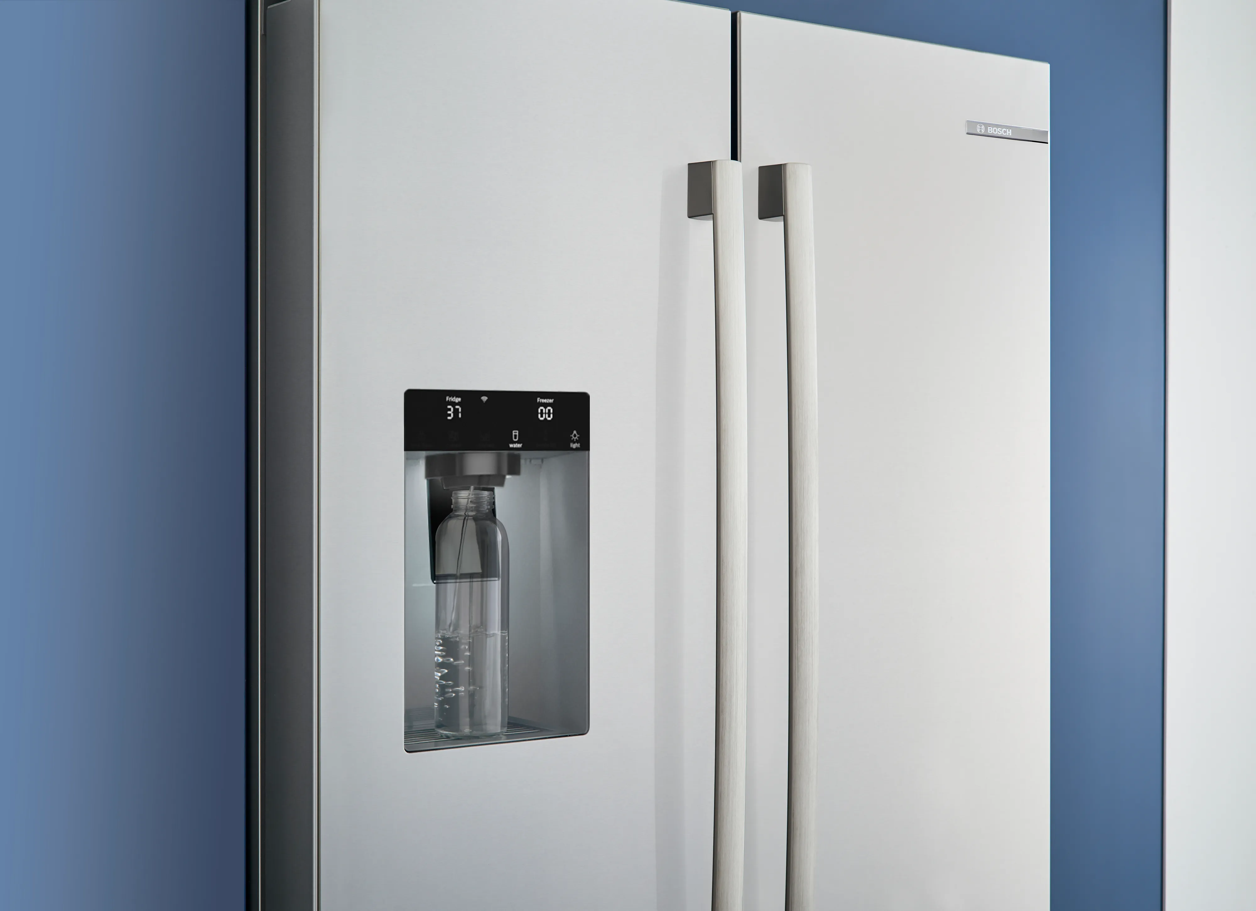 Bosch B36FD52SNS 500 Series French Door Bottom Mount Refrigerator 36'' Stainless steel (with anti-fingerprint). Total No Frost