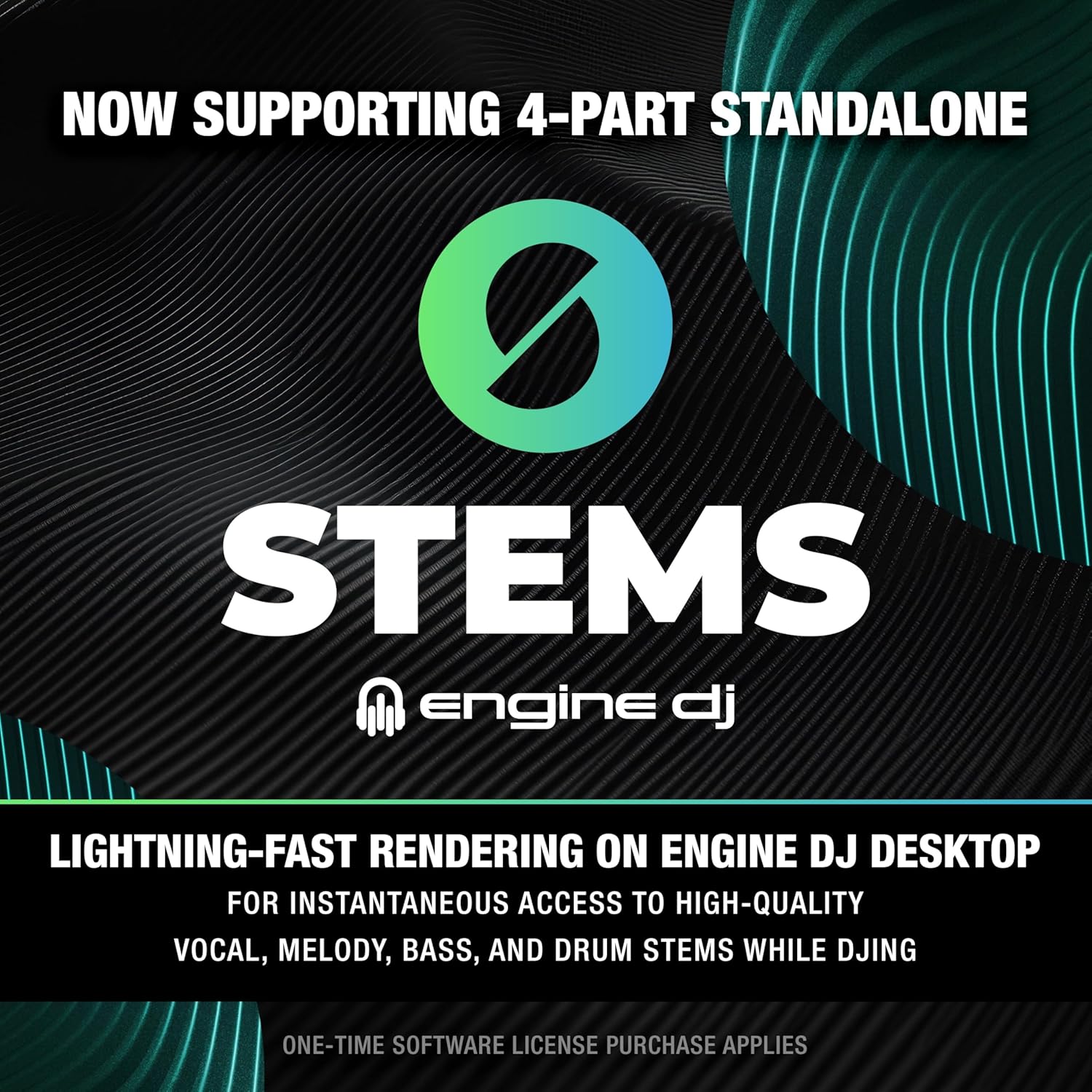 Denon DJ SC LIVE 4 Standalone DJ Controller with Stem Separation on 4-Decks, Wi-Fi Streaming, Build-in Speakers, Serato DJ and Virtual DJ Compatible