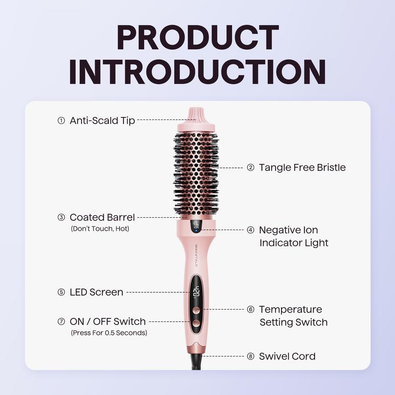 Wavytalk 1,5 Zoll Blowout Boost Ionic Thermal Brush