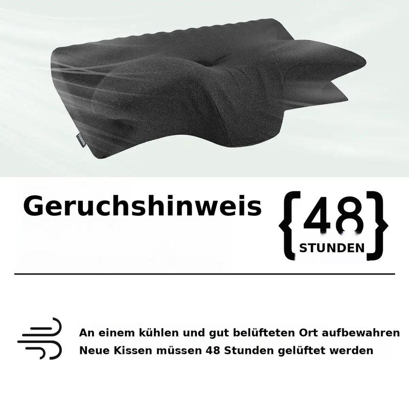 Memory Foam Nackenkissen, 1 Stück atmungsaktives Design Nackenkissen, bequemes & unterstützendes Nackenkissen, Schlafkissen für Seiten- & Rückenschläfer