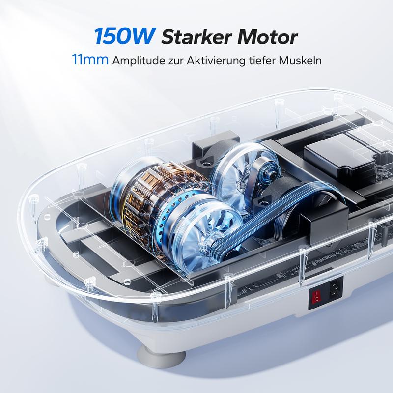 MERACH - Vibrationsplatte, Trainingsgerät für Lymphdrainage und Ganzkörpertraining, Fitness-Vibrationsplattform für Muskelaufbau, Fettverbrennung und verbesserte Durchblutung – Sichtbare Ergebnisse in zwei Wochen