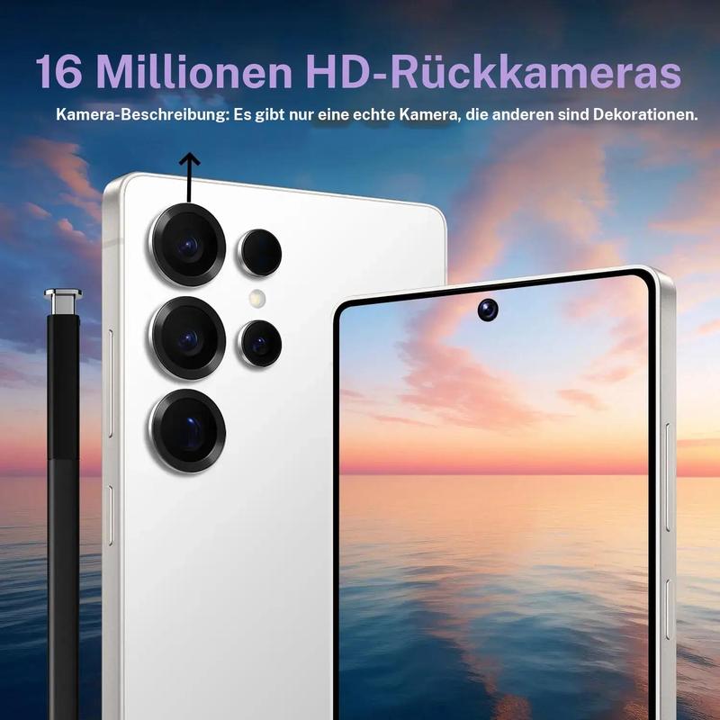 FUFFI 6,8 Zoll Smartphone, 4G Netzwerk Unlocked Telefon mit Stift, Android 12.0 Version Telefon mit 4G RAM, 8+16MP Pixel-Telefon, Dual Card Telefon