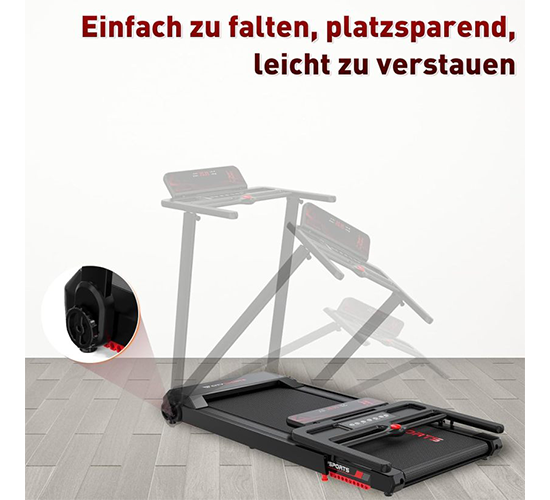 Elektrisches Laufband,Klappbares Laufband für Zuhause bis 12 km/h,mit LED-Anzeige,APP und 360° Tablet Holder,kompakte Walking Pad für Zuhause und Büro