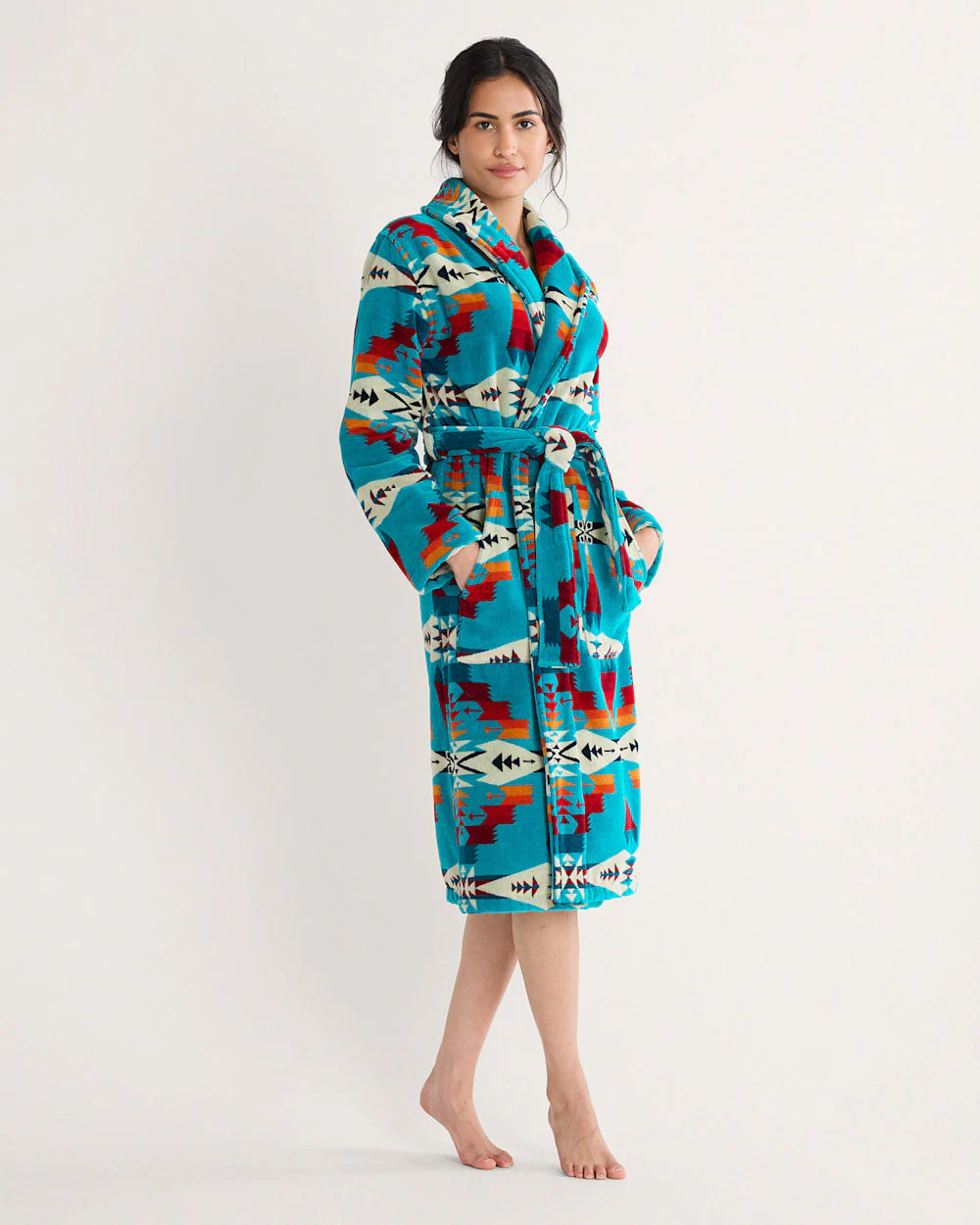 WOMEN'S TUCSON COTTON TERRY VELOUR ROBE