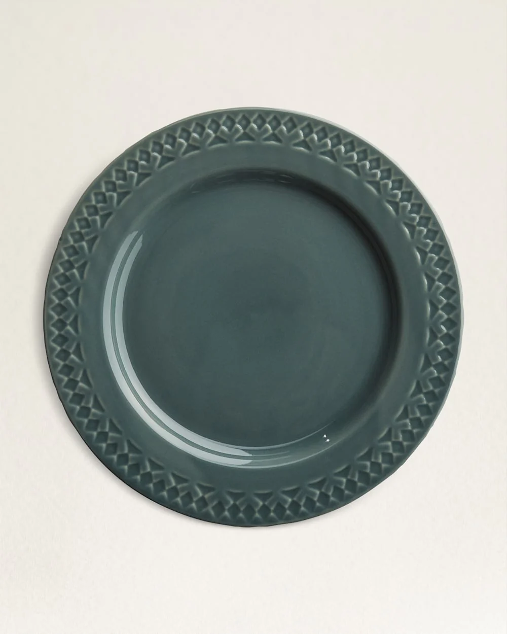 DEBOSSED STONEWARE SALAD PLATES