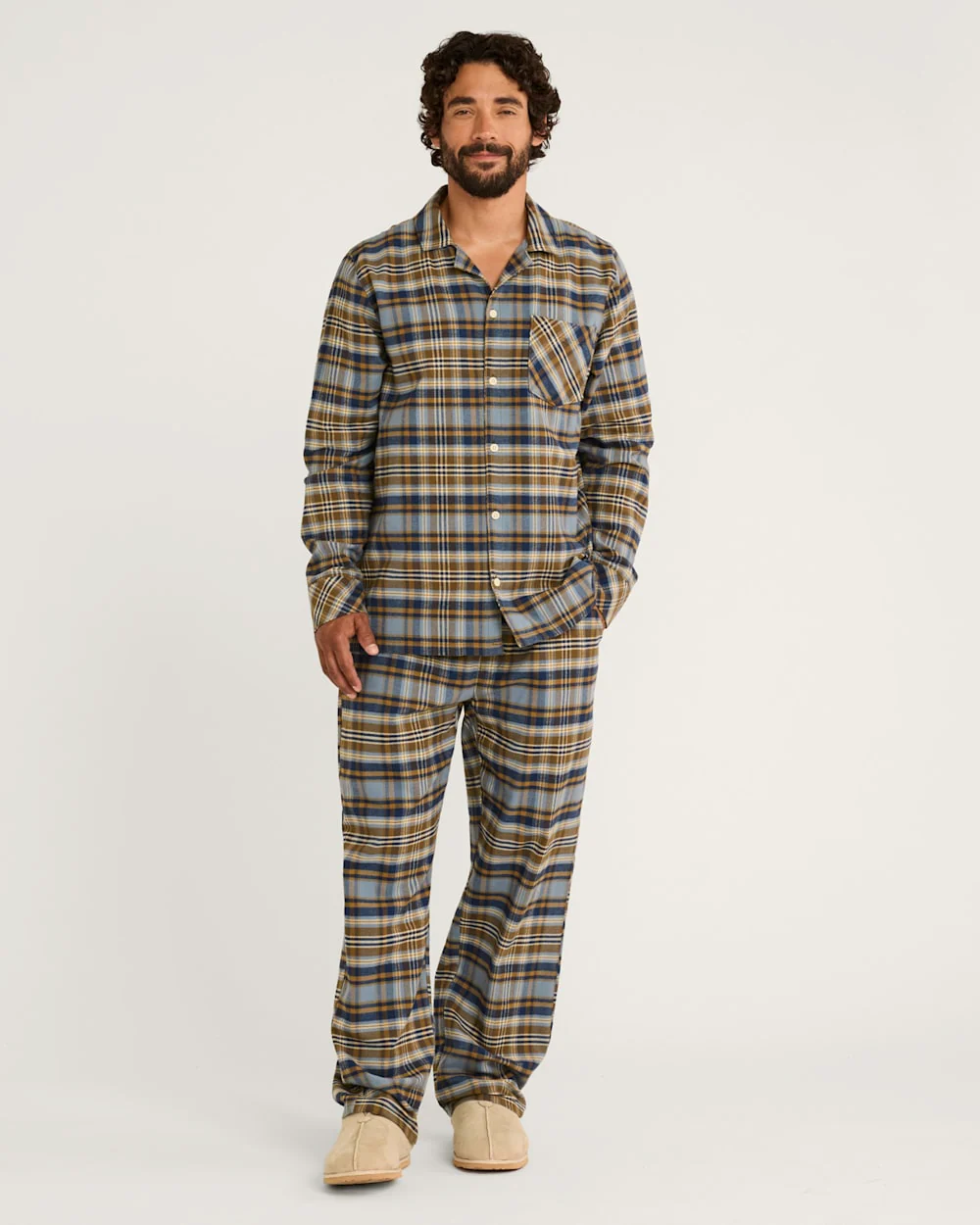 MEN'S PLAID FLANNEL PAJAMA SET