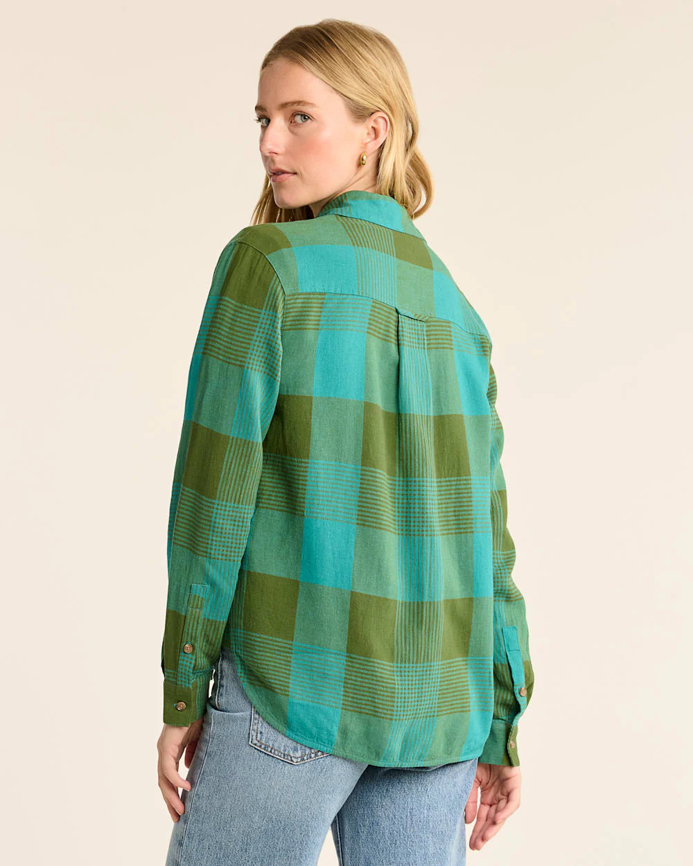 WOMEN'S ADLEY LINEN-BLEND SHIRT