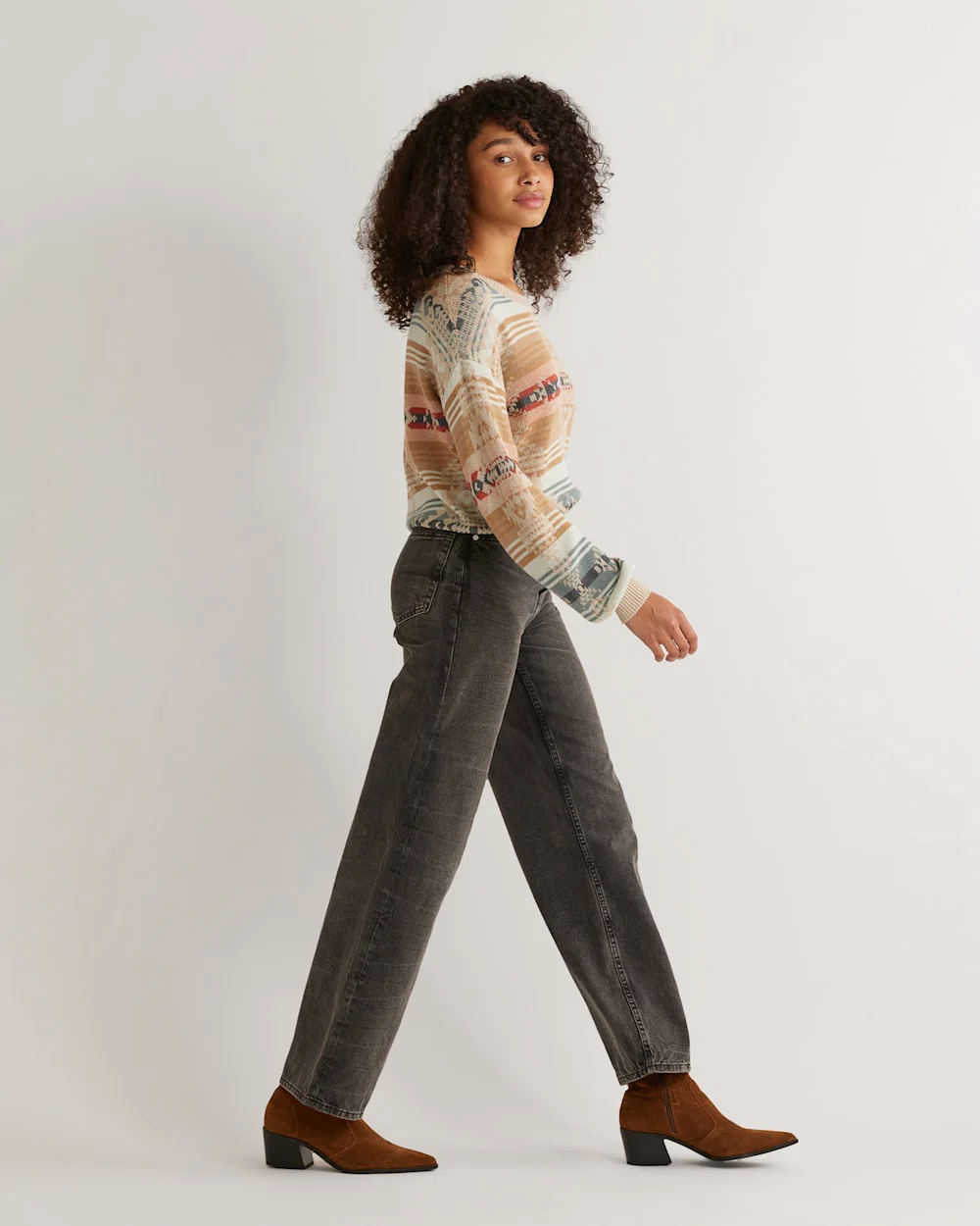 WOMEN'S BISHOP SLEEVE COTTON PULLOVER