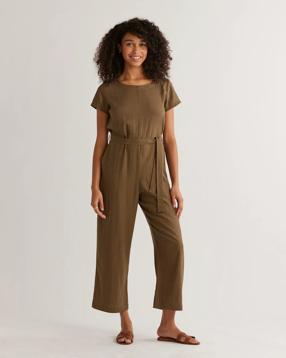 WOMEN'S LILA LINEN-BLEND JUMPSUIT