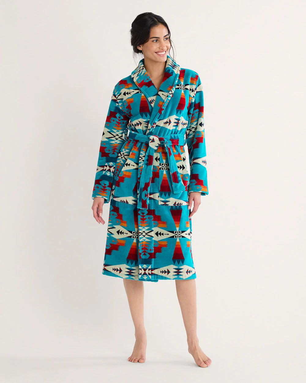 WOMEN'S TUCSON COTTON TERRY VELOUR ROBE