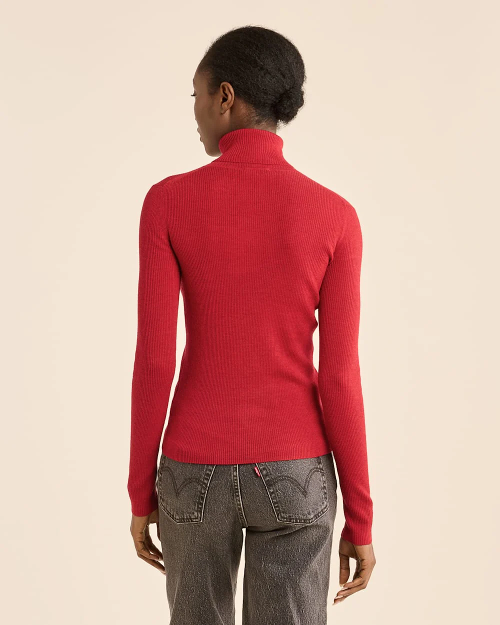WOMEN'S FITTED MERINO TURTLENECK
