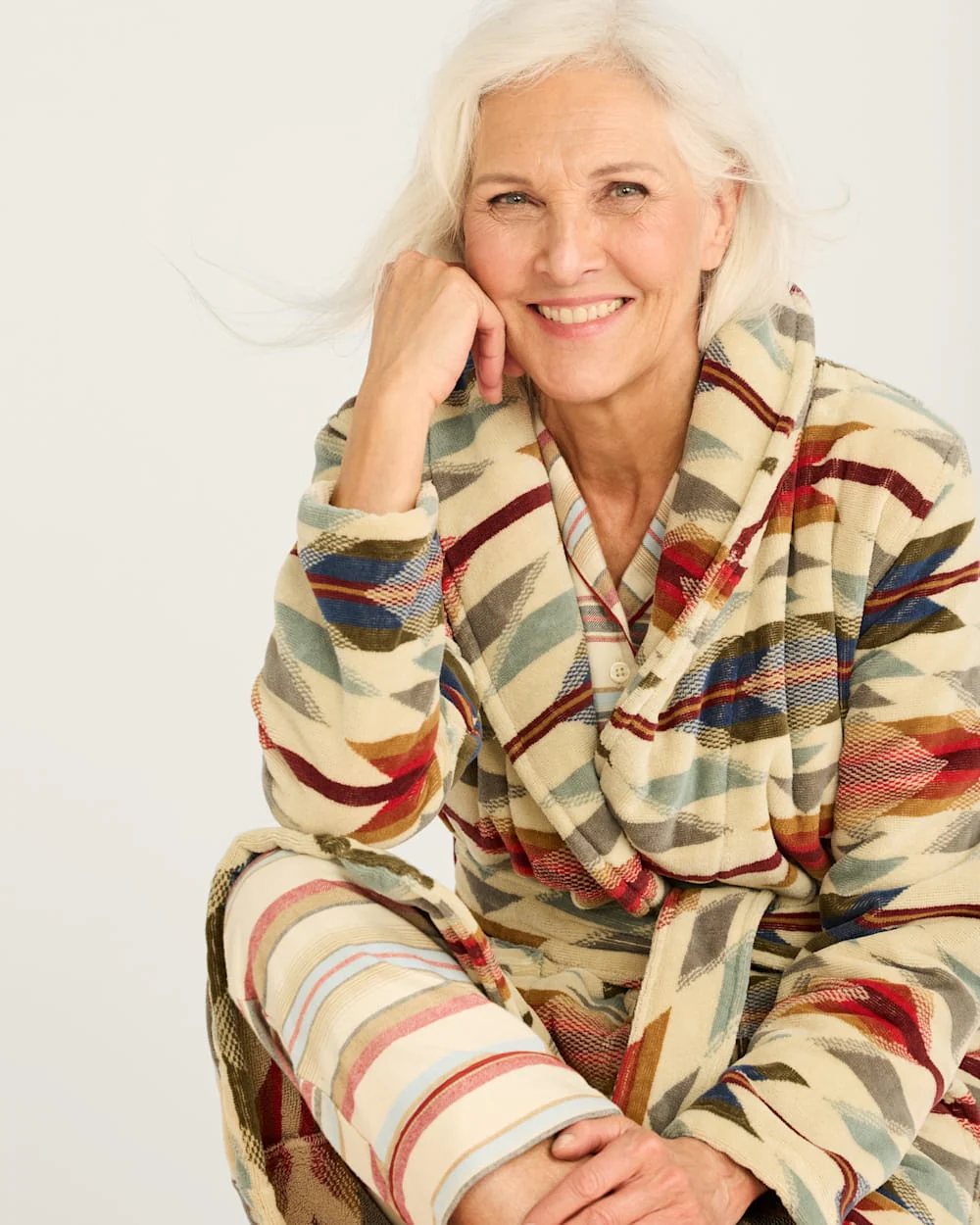 WOMEN'S WYETH TRAIL COTTON TERRY VELOUR ROBE