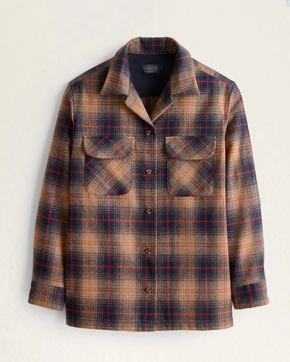 WOMEN'S PLAID BOYFRIEND BOARD SHIRT