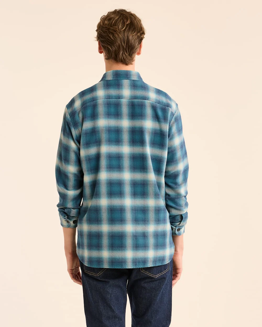 MEN'S PLAID BURNSIDE DOUBLEBRUSHED FLANNEL SHIRT