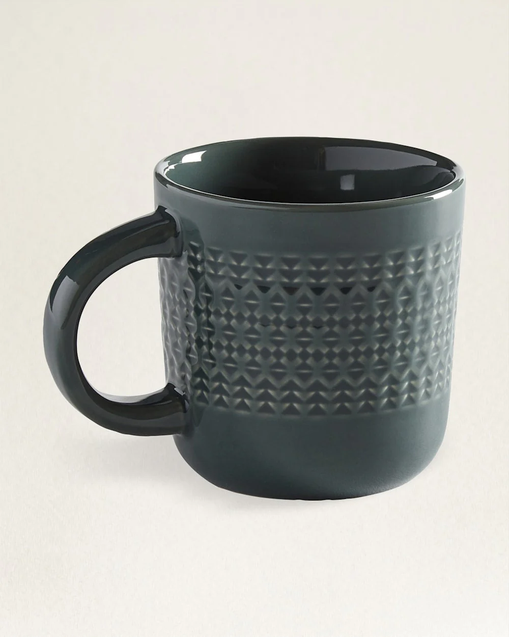 DEBOSSED STONEWARE MUGS