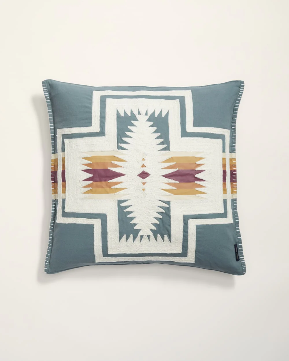 HARDING EMBROIDERED SQUARE PILLOW