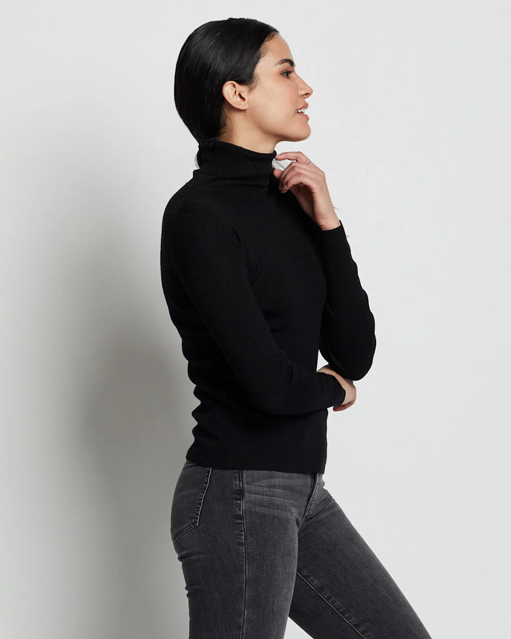 WOMEN'S FITTED MERINO TURTLENECK