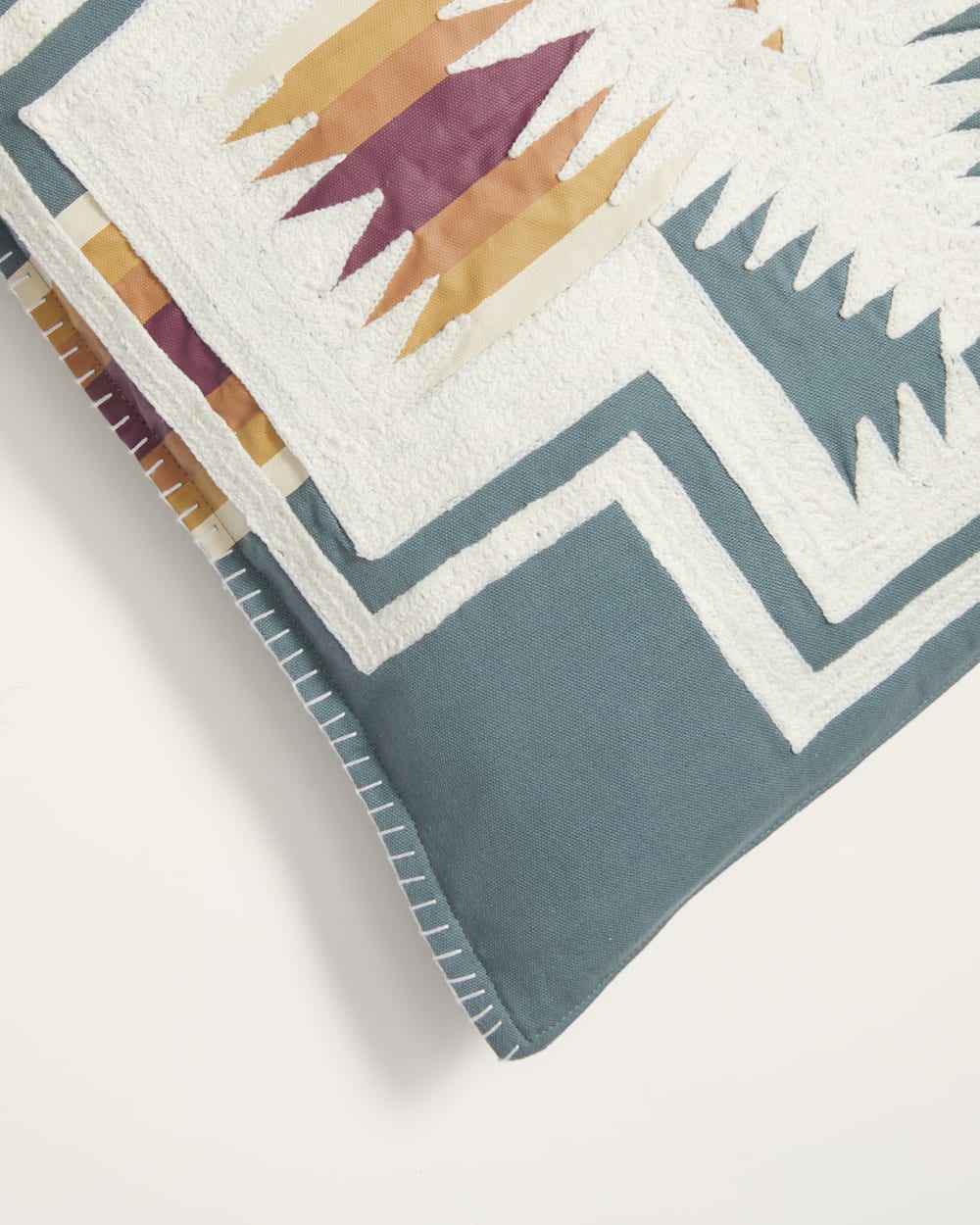 HARDING EMBROIDERED SQUARE PILLOW