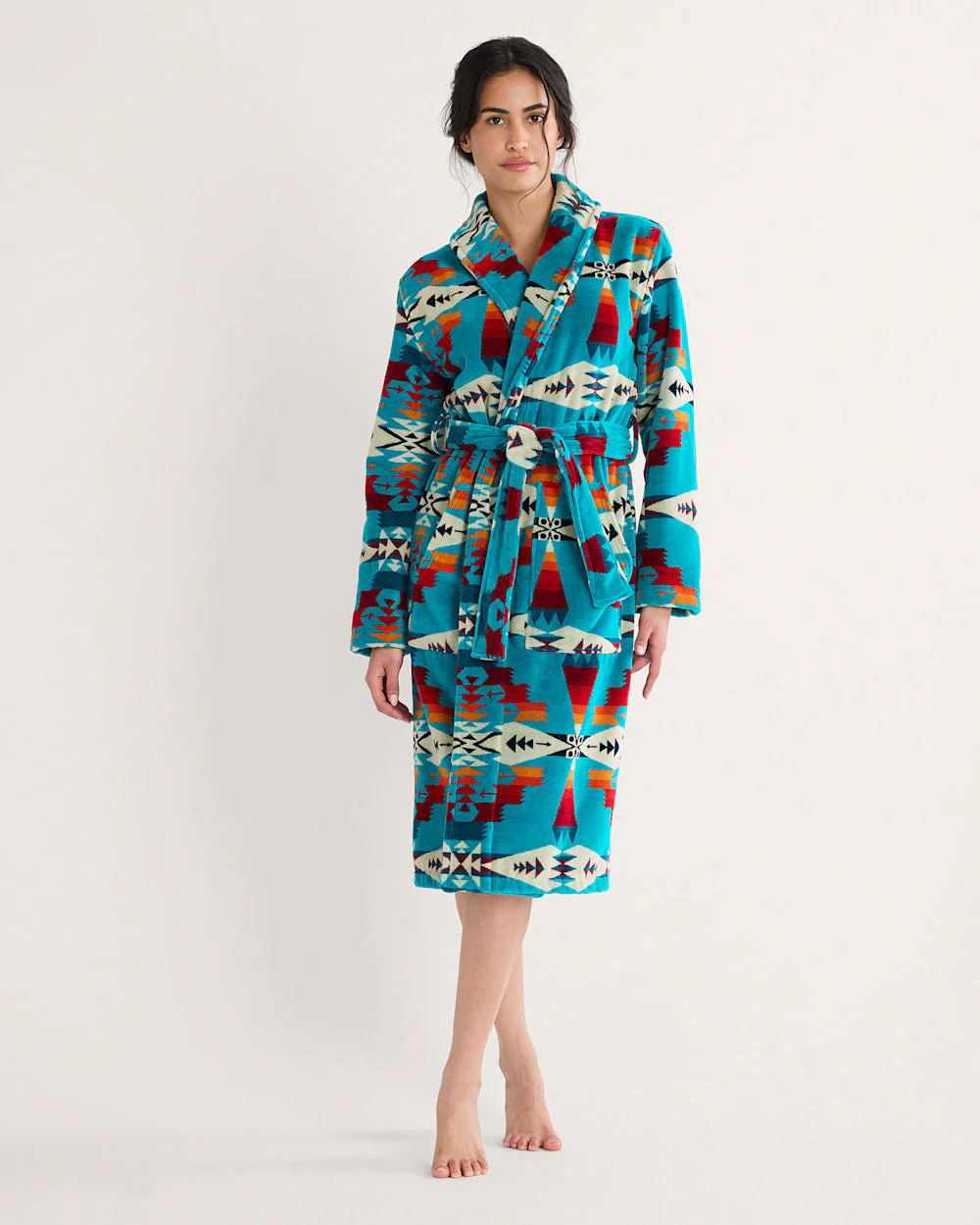WOMEN'S TUCSON COTTON TERRY VELOUR ROBE